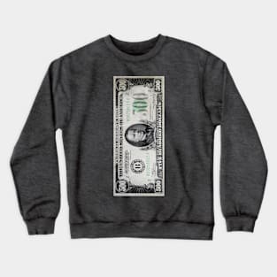 $500 Dollar Bill Front-Back Crewneck Sweatshirt